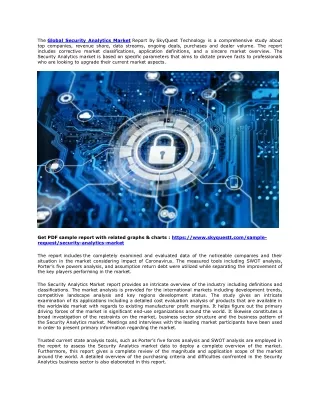 Global Security Analytics Market