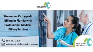 Streamline Orthopedic Billing in Florida with Professional Medical Billing Services