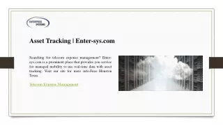 Asset Tracking  Enter-sys.com