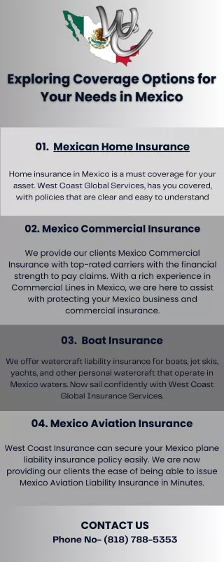 Exploring Coverage Options for Your Needs in Mexico