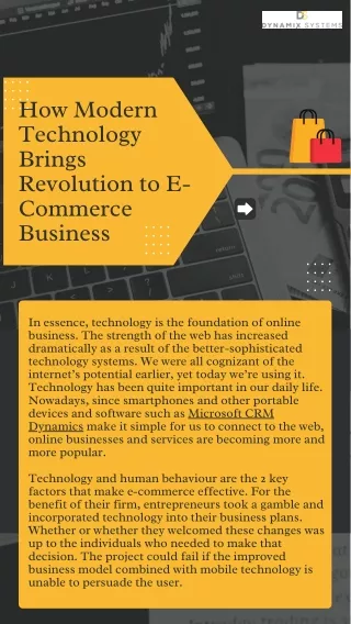 How Modern Technology Brings Revolution to E-Commerce Business