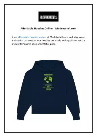 Affordable Hoodies Online  Modekartell