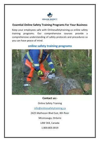 Essential Online Safety Training Programs For Your Business