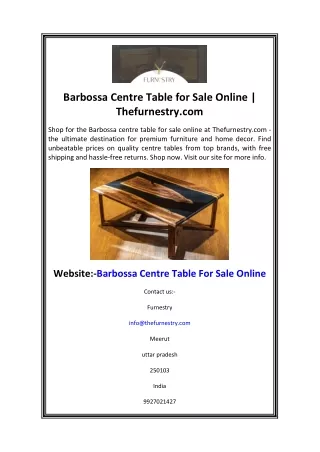 Barbossa Centre Table for Sale Online Thefurnestry.com