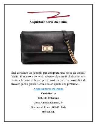 Acquistare borse da donna