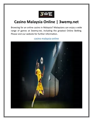 Casino Malaysia Online  3wemy.net.....