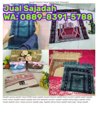 Ö88ᑫ•8౩ᑫI•5788 (WA) Sajadah Traveling Polos Souvenir Sajadah Harga