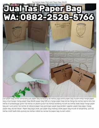 Ö88ᒿ•ᒿ5ᒿ8•5ᜪϬϬ (WA) Tas Kertas Murah Malang Jual Paper Bag Magelang