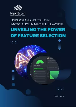 UNDERSTANDING COLUMN IMPORTANCE IN MACHINE LEARNING UNVEILING THE POWER OF FEATURE SELECTION