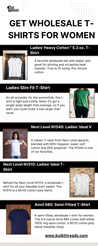 Get Wholesale T-Shirts for women