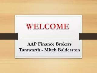 AAP Finance Brokers Tamworth - Mitch Balderston