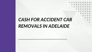 Cash for Accident car removals in Adelaide