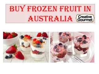 Buy Frozen Fruit In Australia