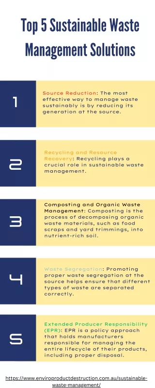 Top 5 Solutions of Sustainable Waste Management