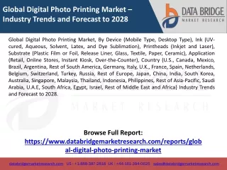 Global Digital Photo Printing Market