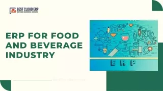 ERP for Food and Beverage Industry