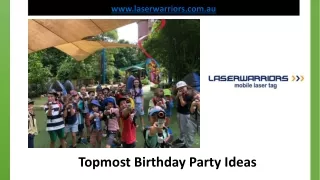 Topmost Birthday Party Ideas - Laser Warriors