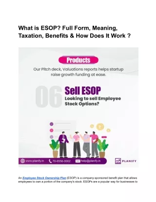 What is ESOP
