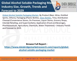 Global Alcohol Soluble Packaging Market
