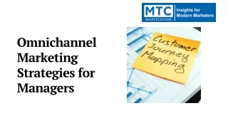 Omnichannel Marketing Strategies for Managers