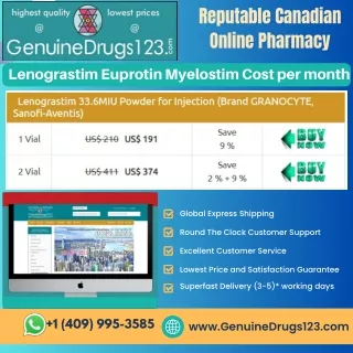 Lenograstim Euprotin Myelostim Cost per month