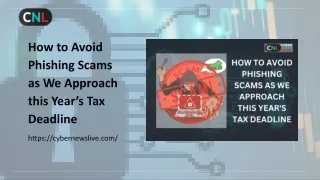 How to Avoid Phishing Scams as We Approach this Year’s Tax Deadline