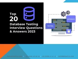 Top 20 Database Testing Interview Questions & Answers 2023