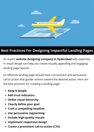 Best Practices For Designing Impactful Landing Pages