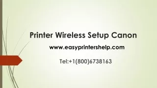 Printer Wireless Setup Canon