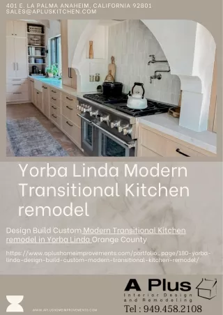 Yorba Linda Modern Transitional Kitchen remodel