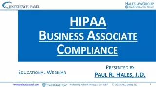 Ensuring HIPAA Compliance for Covered Entities (CE) and Business Associates (BA)