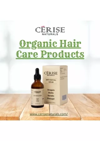 Organic anti hair grey serum