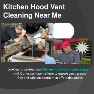 Kitchen Hood Vent Cleaning Near Me