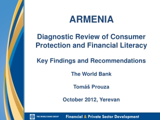 Armenia: Diagnostic Review of Consumer Protection