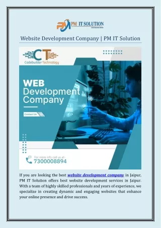 Website Development Company | PM IT Solution