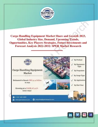 Cargo Handling Equipment Market Share and Growth 2023, Global Industry Size 2032