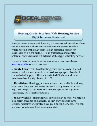 hosting gratis