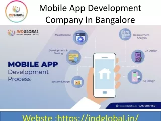 Mobile app Development Company in Bangalore India