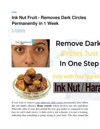 Ink Nut Fruit - Removes Dark Circles Permanently in 1 Week