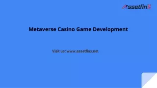 Metaverse Casino Game Development