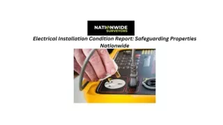 Electrical Installation Condition Report Safeguarding Properties Nationwide