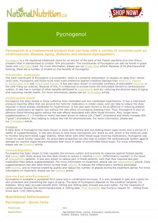 Pycnogenol