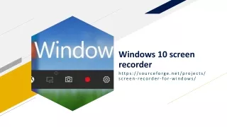 Windows 10 screen recorder