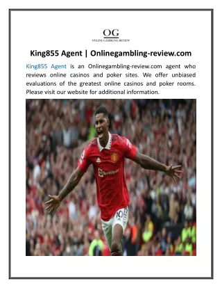 King855 Agent  Onlinegambling-review........