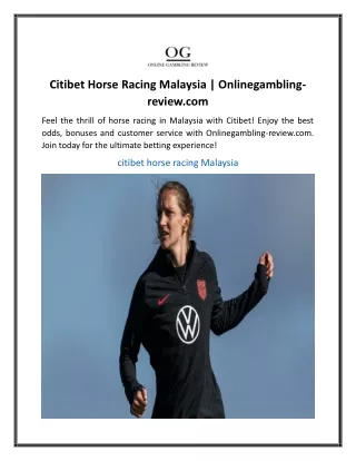 Citibet Horse Racing Malaysia  Onlinegambling-review