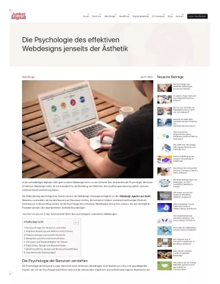 Die Psychologie des effektiven Webdesigns jenseits der Ästhetik