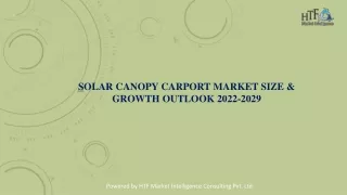 Solar Canopy Carport Market Size & Growth Outlook 2022-2029