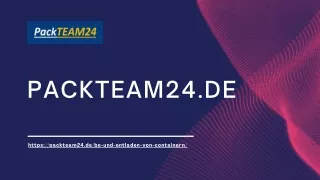 Manuelles Entladen von Containern | Packteam24.de