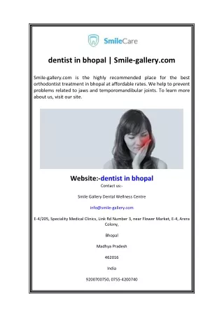 dentist in bhopal Smile-gallery.com