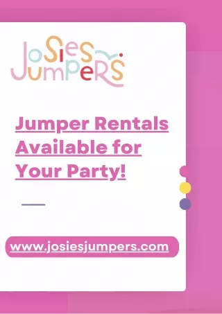 Wedding and Event Rentals in Greenville, South Carolina – Josie’s Jumpers